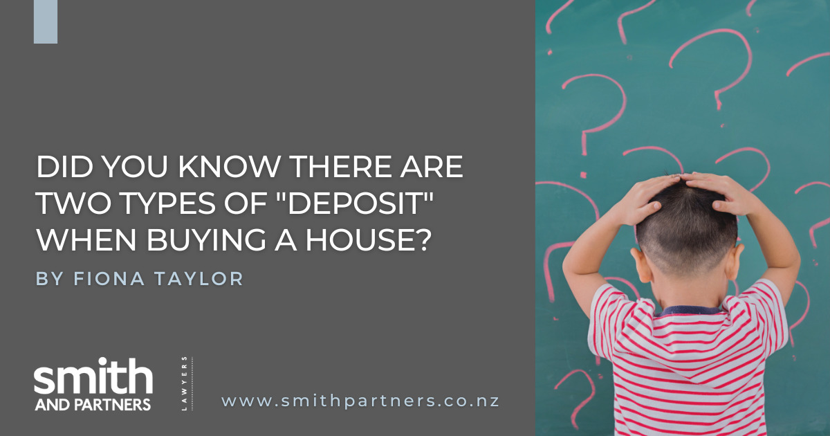 Did you know there are two types of “deposit” when buying a house