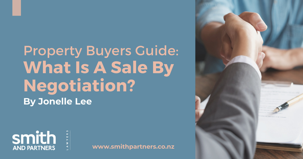What Does Sale by Negotiation Mean in Real Estate